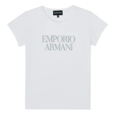 Emporio Armani 8N3T03-3J08Z-0100 girls's Children's T shirt in White