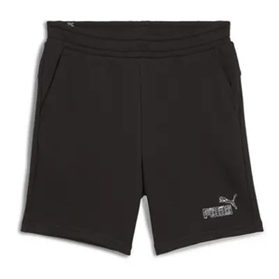 Puma ESS+ CAMO SHORTS TR B boys's Children's shorts in Black