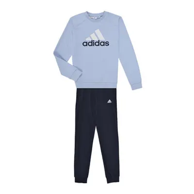 Adidas Essentials Big Logo French Terry Joggers Set boys's in Blue