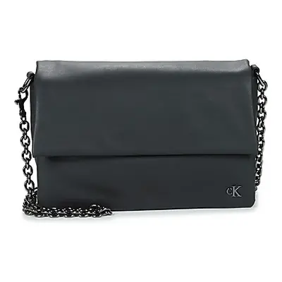 Calvin Klein Jeans MICRO MONO EW FLAP25 PU women's Shoulder Bag in Black