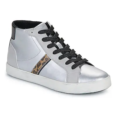 Geox D BLOMIEE women's Shoes (High-top Trainers) in Silver