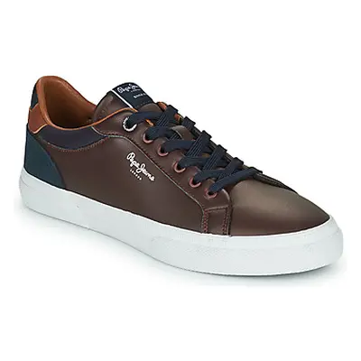 Pepe jeans KENTON COURT men's Shoes (Trainers) in Brown