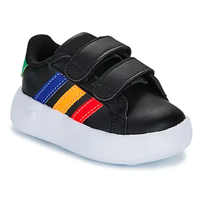 Adidas GRAND COURT 2.0 CF I boys's Children's Shoes (Trainers) in Black