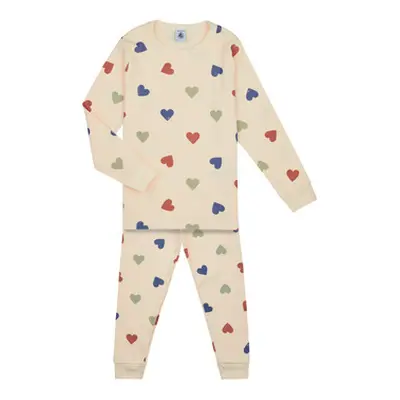 Petit Bateau TABA girls's Sleepsuits in Multicolour