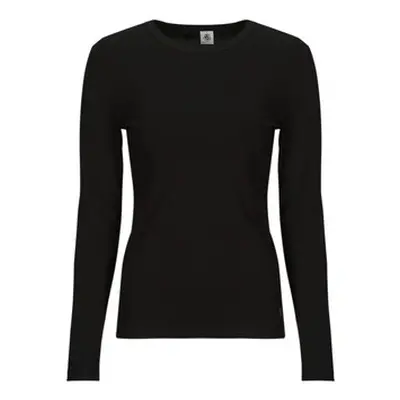 Petit Bateau ML COL ROND women's in Black