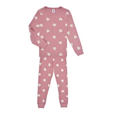 Petit Bateau TACOURT girls's Sleepsuits in Pink