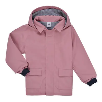 Petit Bateau TARMAC girls's Children's Parka in Pink