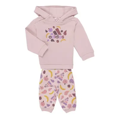 Adidas Essentials Allover Print Jogger Set girls's Sets & Outfits in Pink