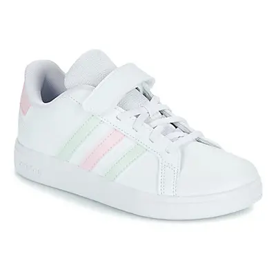 Adidas GRAND COURT 2.0 EL C girls's Children's Shoes (Trainers) in White