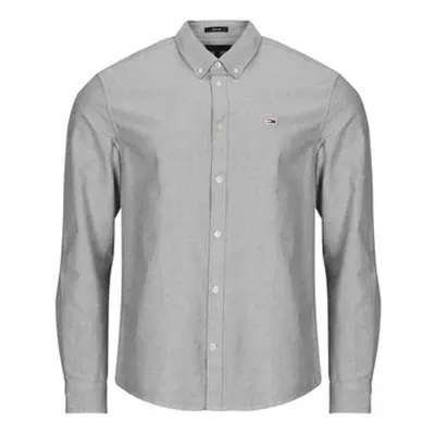 Tommy Jeans TJM ENTRY REG OXFORD SHIRT men's Long sleeved Shirt in Grey