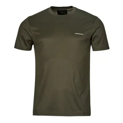 Emporio Armani 8N1TD8 men's T shirt in Brown