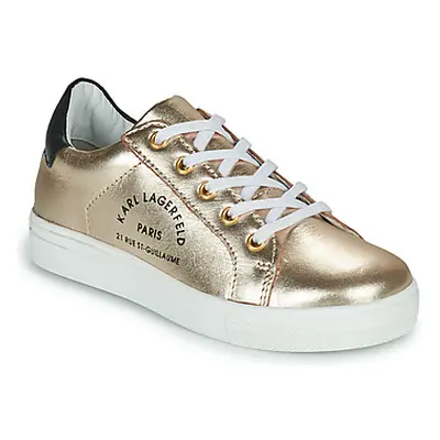 Karl Lagerfeld Z19077 girls's Children's Shoes (Trainers) in Gold