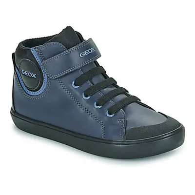 Geox J GISLI BOY girls's Children's Shoes (High-top Trainers) in Blue