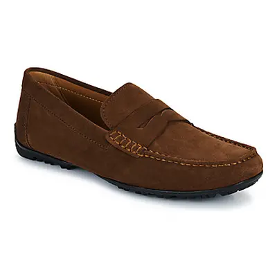 Geox U KOSMOPOLIS + GRIP men's Loafers / Casual Shoes in Brown