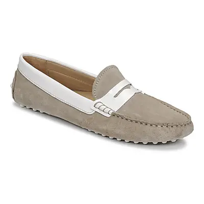 JB Martin TABATA women's Loafers / Casual Shoes in Beige