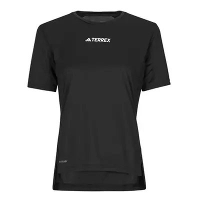 Adidas Multi T-Shirt women's T shirt in Black