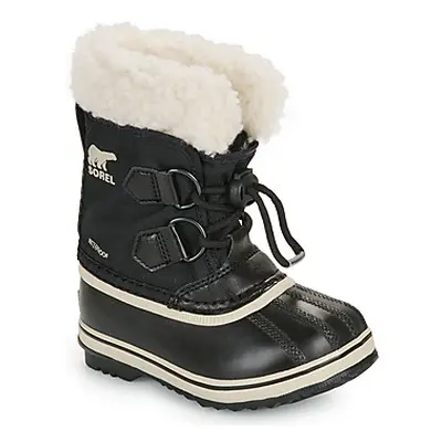 Sorel CHILDRENS YOOT PAC NYLON WP boys's Children's Snow boots in Black