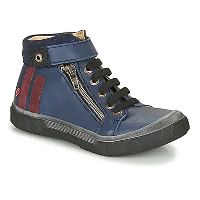 GBB OMAHO boys's Children's Shoes (High-top Trainers) in Blue