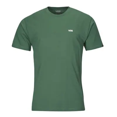 Vans MN LEFT CHEST LOGO TEE men's T shirt in Green