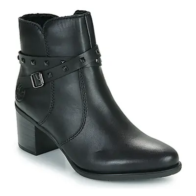 Rieker TESSIA women's Low Ankle Boots in Black