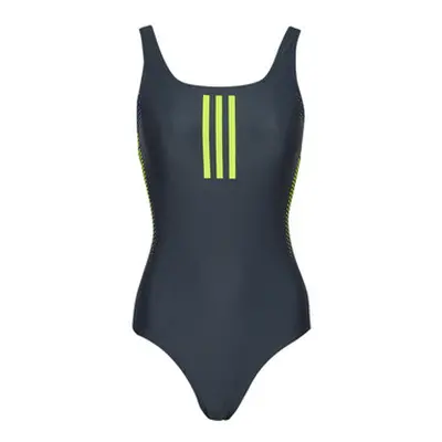 Adidas 3-Stripes Graphic V-Back Swimsuit women's in Marine