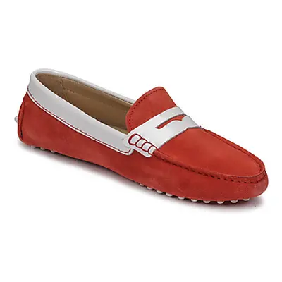 JB Martin TABATA women's Loafers / Casual Shoes in Red