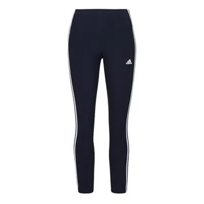 Adidas Essentials 3-Stripes High-Waisted Single Jersey Leggings women's Tights in Marine