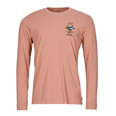 Rip Curl SEARCH ICON L/S TEE men's in Pink