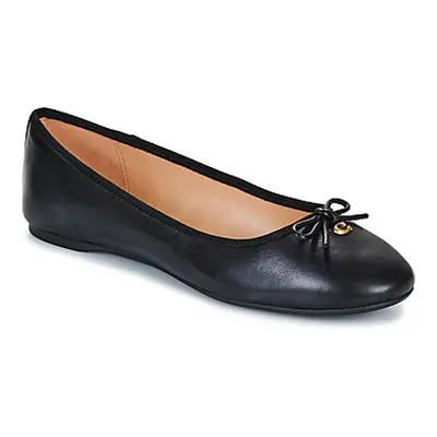 Coach ABIGAIL LEATHER BALLET FLAT women's Shoes (Pumps / Ballerinas) in Black