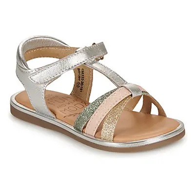 Mod'8 PARADIS girls's Children's Sandals in Silver