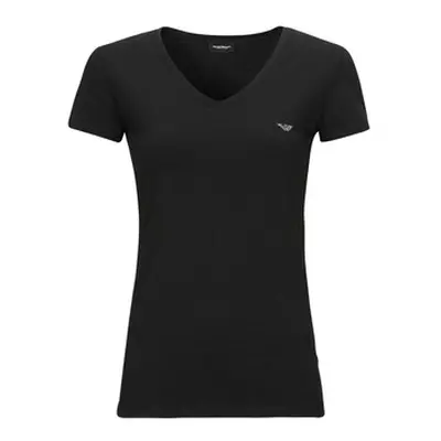 Emporio Armani CC318-164407 women's T shirt in Black