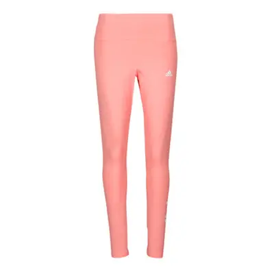 Adidas ESSENTIALS HIGH-WAISTED LOGO LEGGINGS women's Tights in Pink