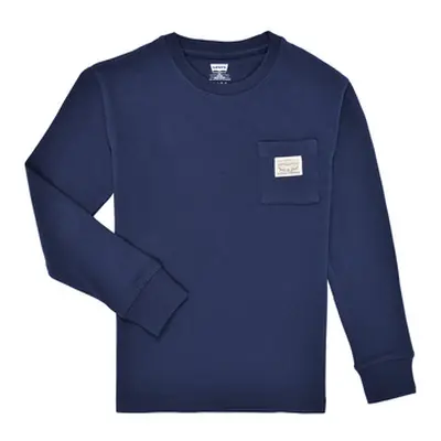 Levis LVB LONG SLEEVE POCKET TEE boys's in Marine