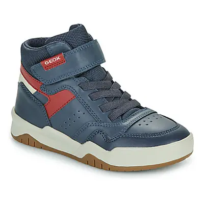 Geox J PERTH BOY boys's Children's Shoes (High-top Trainers) in Blue