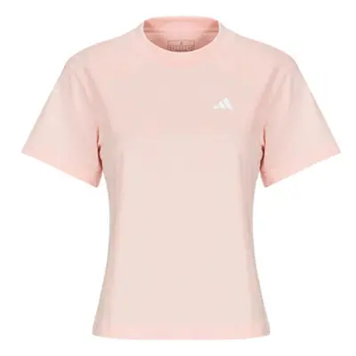 Adidas Essentials Small Logo T-Shirt women's T shirt in Pink