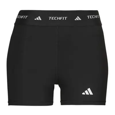 Adidas TECHFIT Short Leggings women's Tights in Black