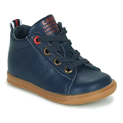 Little Mary LEON boys's Children's Shoes (High-top Trainers) in Blue