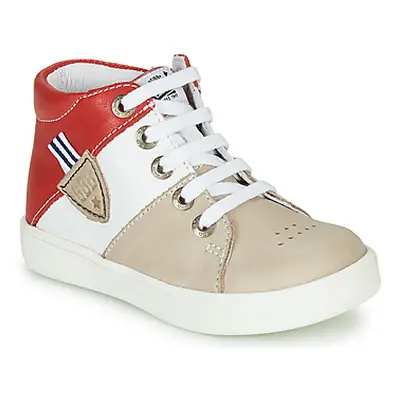 GBB AMOS boys's Children's Shoes (High-top Trainers) in Beige