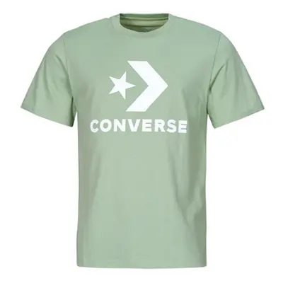 Converse STAR CHEVRON LOGO STANDARD-FIT T-SHIRT men's T shirt in Green