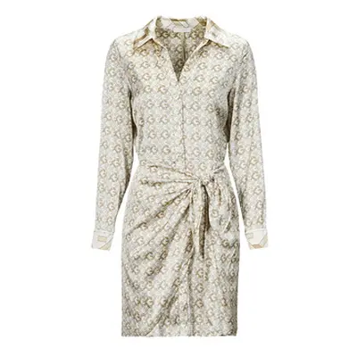 Guess NEW LS ALYA PRINTED women's Dress in Beige