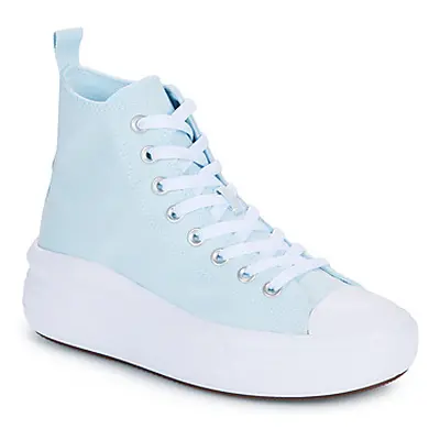 Converse CHUCK TAYLOR ALL STAR MOVE girls's Children's Shoes (High-top Trainers) in Blue