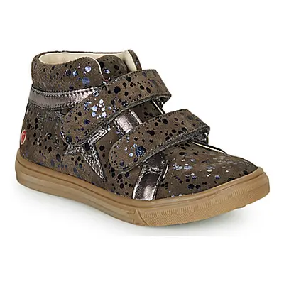 GBB OHANE girls's Children's Shoes (High-top Trainers) in Brown