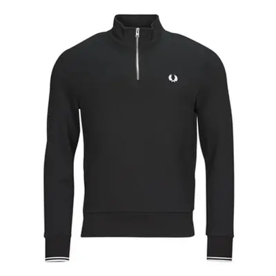 Fred Perry HALF ZIP SWEATSHIRT men's Sweatshirt in Black