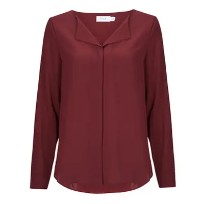 Vila VILUCY women's Blouse in Bordeaux