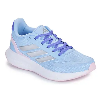 Adidas RUNFALCON 5 J girls's Children's Sports Trainers in Blue