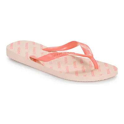 Havaianas LOGOMANIA ESSENTIAL women's Flip flops / Sandals (Shoes) in Pink