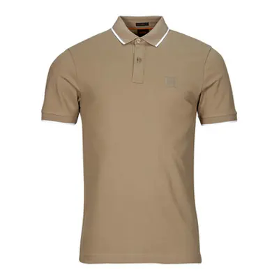 BOSS Passertip men's Polo shirt in Beige