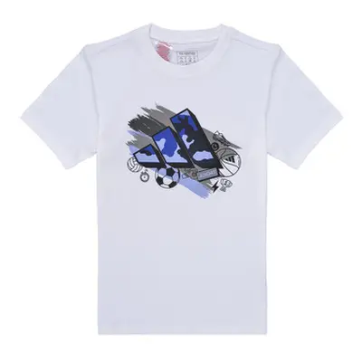 Adidas Training Graphic T-Shirt boys's Children's T shirt in White