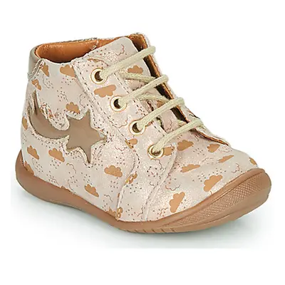 GBB POMME girls's Children's Shoes (High-top Trainers) in Beige