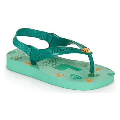 Havaianas BABY DISNEY CLASSICS II girls's Children's Flip flops / Sandals in Green